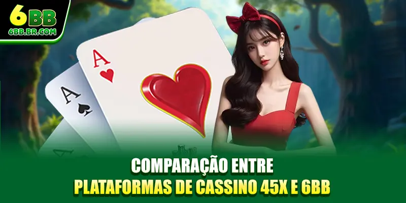 Comparação entre plataformas de cassino 45X e 6BB