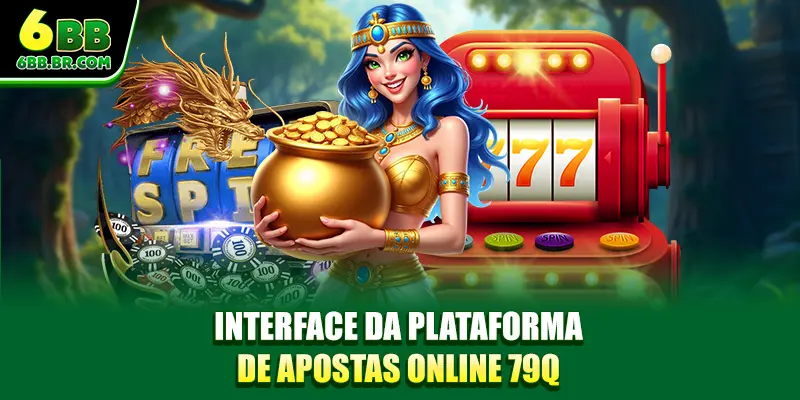 Interface da plataforma de apostas online 79Q