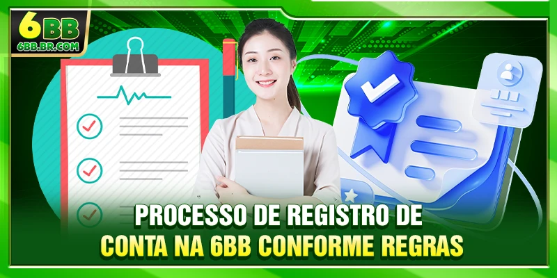 Processo de registro de conta na 6BB conforme regras