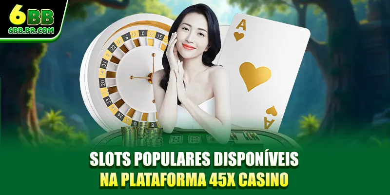Slots populares disponíveis na plataforma 45X Casino