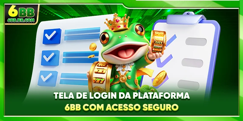 Tela de login da plataforma 6BB com acesso seguro